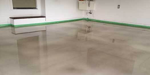 Garage-Metallic-Epoxy-Flooring Metallic Epoxy Flooring
